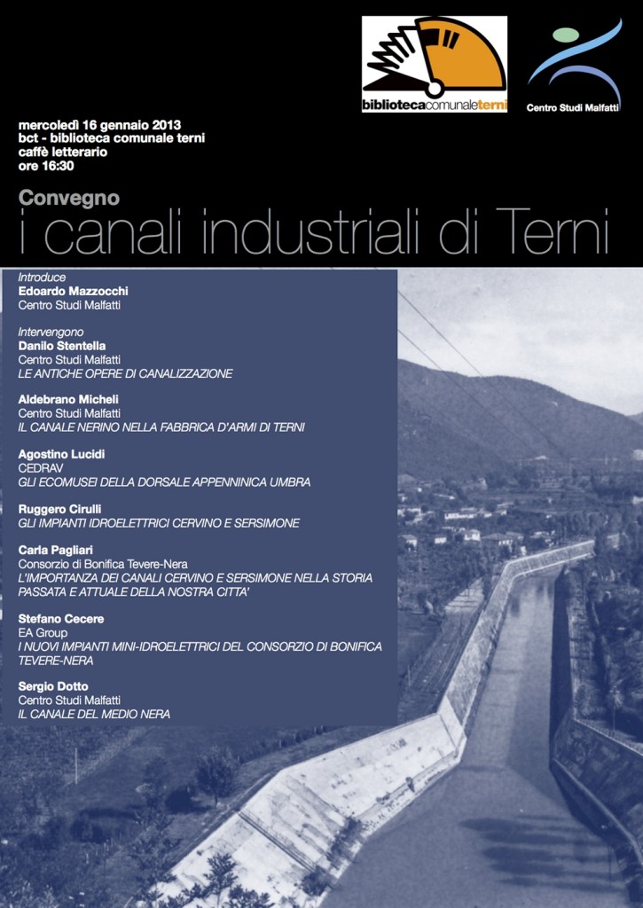 Convegno “I canali industriali di Terni”